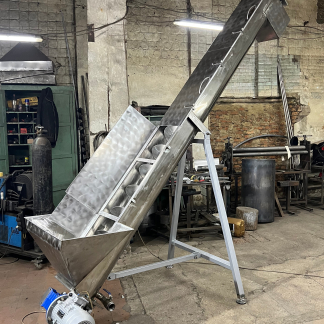 Шнекові дозатори, транспортери з нержавіючої сталі. Виготовлення на замовлення