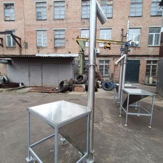 Вертикальні шнекові транспортери AISI 304 для харчової промисловості