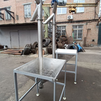 Вертикальні шнекові транспортери AISI 304 для харчової промисловості