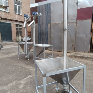 Вертикальні шнекові транспортери AISI 304 для харчової промисловості