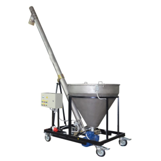 Пересувний шнековий транспортер для харчових продуктів, 2500 л/год, 1,5 кВт