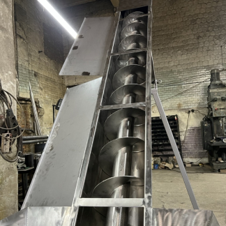 Пересувний шнековий транспортер для харчових продуктів, 2500 л/год, 1,5 кВт