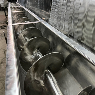 Вертикальні гвинтові конвеєри з нержавіючої сталі для продуктів