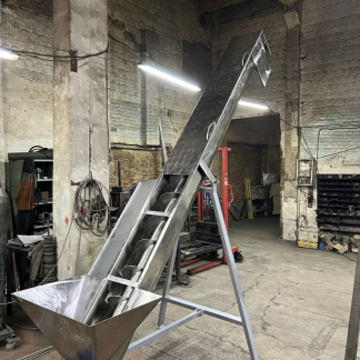 Жолобові шнекові транспортери з нержавіючої сталі