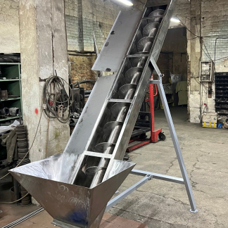 Жолобові шнекові транспортери з нержавіючої сталі