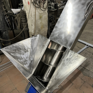 Жолобові шнекові транспортери з нержавіючої сталі