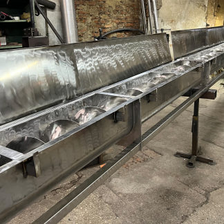 Вертикальні гвинтові конвеєри з нержавіючої сталі від виробника