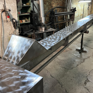 Безосьові шнекові транспортери із нержавіючої сталі промислові